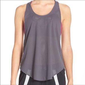 Free People Movement Gray Purple Workout Tank Top